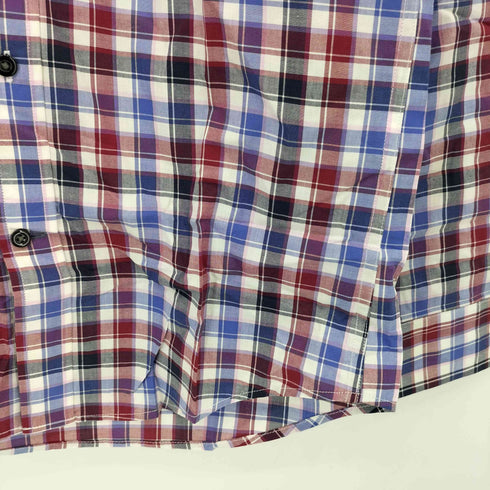ギャップ Gap Slim Fit マドラスチェック レギュラーカラー長袖シャツ メンズ S