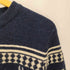 フレッドペリー FRED PERRY Island Knit Sweater 月桂樹 ロゴ 刺繍 アイランド ノルディック ニット セーター Lambs Wool 100% ラムウール メンズ import:L
