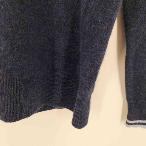 フレッドペリー FRED PERRY Island Knit Sweater 月桂樹 ロゴ 刺繍 アイランド ノルディック ニット セーター Lambs Wool 100% ラムウール メンズ import:L