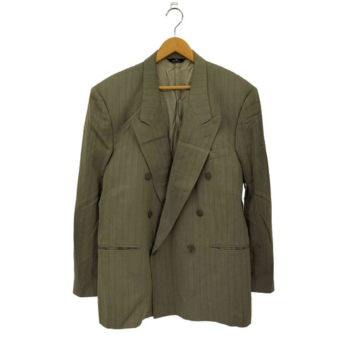 ペリーエリスポートフォリオ PERRY ELLIS PORTFOLIO MARSHALL FIELDS USA製 ショルダーパッド 総柄 ダブルブレスト テーラードジャケット メンズ