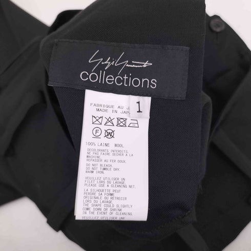 ヨウジヤマモト Yohji Yamamoto collections 24AW Gabardine Basic Pants ギャバジン ベーシック パンツ スラックス レディース JPN:1