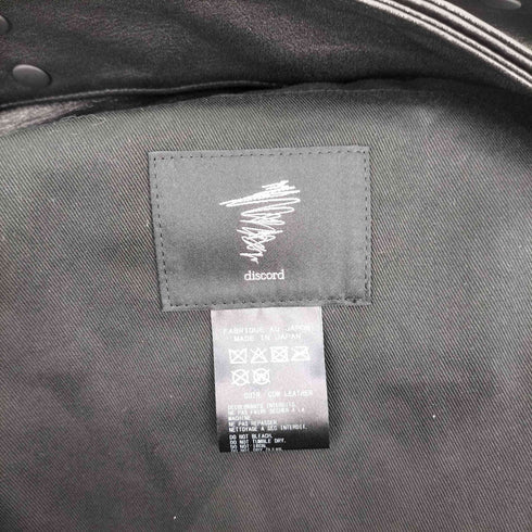 ディスコードヨウジヤマモト discord Yohji Yamamoto 25AW INFINITE SIGNATURE インフィニット シグネチャー レザーバック メンズ