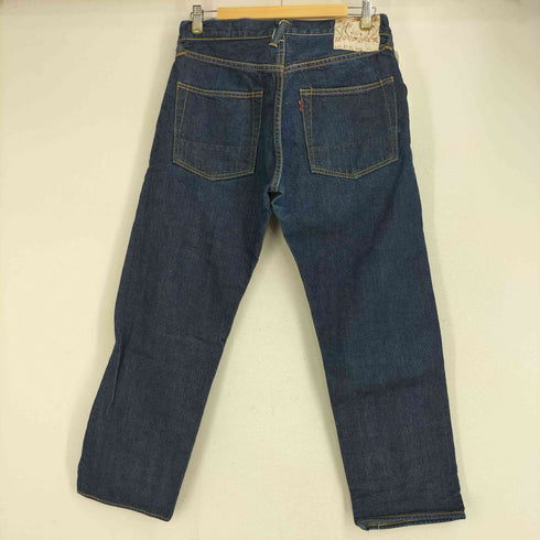 エヴィス EVISU LOT2110 セルビッジ ダブルニー ボタンフライデニムパンツ 濃紺 メンズ 32
