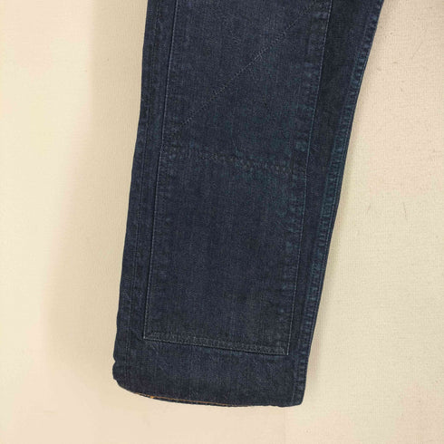 エヴィス EVISU LOT2110 セルビッジ ダブルニー ボタンフライデニムパンツ 濃紺 メンズ 32