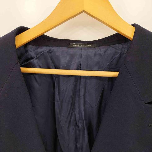 ジョセフアボード JOSEPH ABBOUD 80s USA製 ウール 紺ブレ ダブルブレスト テーラードジャケット メンズ US:42