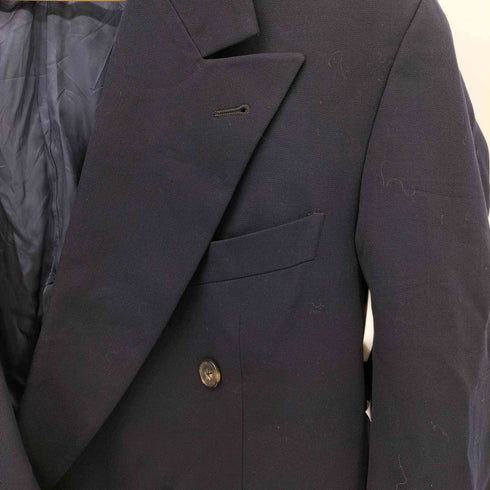 ジョセフアボード JOSEPH ABBOUD 80s USA製 ウール 紺ブレ ダブルブレスト テーラードジャケット メンズ US:42