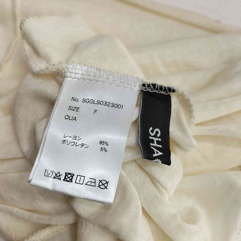 シャギー SHAGGIE インサイドアウト バックオープン クルーネックロングTシャツ レディース FREE