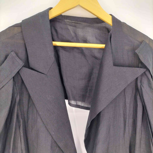 ヨウジヤマモト Yohji Yamamoto 25SS collection look2 Twill Belted Blazer ツイル ベルト ブレザー メンズ