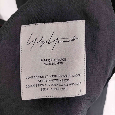 ヨウジヤマモト Yohji Yamamoto 25SS collection look2 Twill Belted Blazer ツイル ベルト ブレザー メンズ