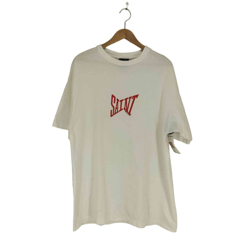 セントマイケル SAINT MICHAEL 24SS RIBON SAINT WH+RD Tシャツ street メンズ XL