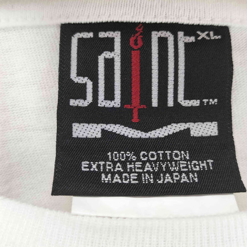 セントマイケル SAINT MICHAEL 24SS RIBON SAINT WH+RD Tシャツ street メンズ XL