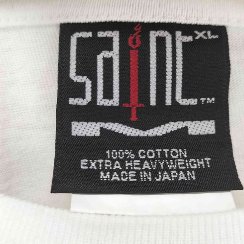 セントマイケル SAINT MICHAEL 24SS RIBON SAINT WH+RD Tシャツ メンズ XL