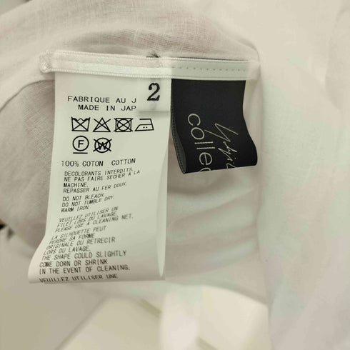ヨウジヤマモト Yohji Yamamoto collections 25SS 100 KHADI STOLE DETAIL BLOUSE カディ ストールディテール ブラウス レディース JPN:2