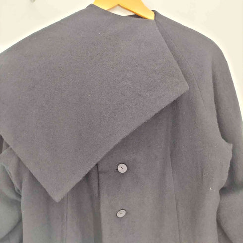 ヨウジヤマモト Yohji Yamamoto 25AW collection look38 WOOL VIYELLA REVERSIBLE STOLE D COAT ウール ヴィエラ リバーシブル ストール D コート メンズ JPN:1