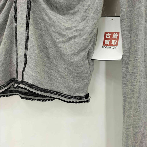 LESUGIATELIER インサイドアウト ギャザーデザイン クロップド クルーネック 長袖 Tシャツ y2k レディース JPN:1