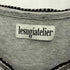 LESUGIATELIER インサイドアウト ギャザーデザイン クロップド クルーネック 長袖 Tシャツ y2k レディース JPN:1