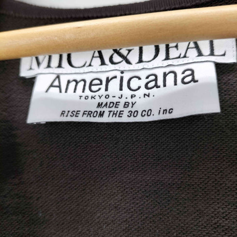 アメリカーナ Americana MICA&DEAL 別注 M.C.W バックロゴプリント Vネックプルオーバースウェット レディース FREE