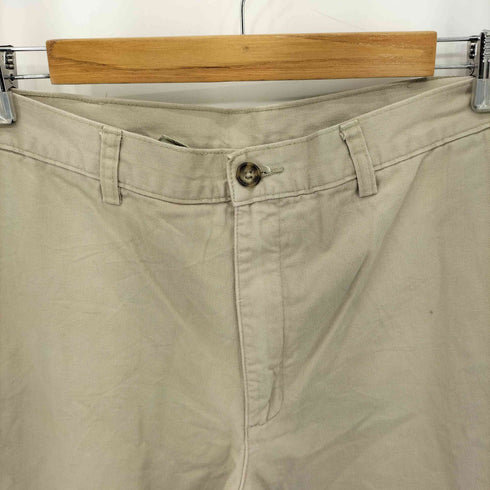 エルエルビーン L.L.Bean DOUBLE L NATURAL FIT 裏地チェック柄 ジッパーフライ チノ スラックス パンツ メンズ 34/32