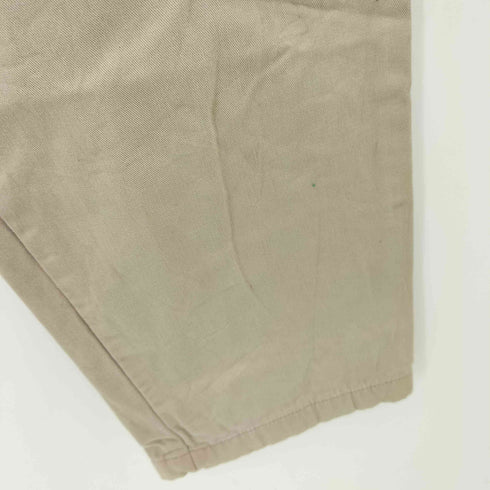 エルエルビーン L.L.Bean DOUBLE L NATURAL FIT 裏地チェック柄 ジッパーフライ チノ スラックス パンツ メンズ 34/32