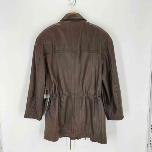 nonchalant ans ウエストコード ラムレザーハーフコート メンズ JPN:L