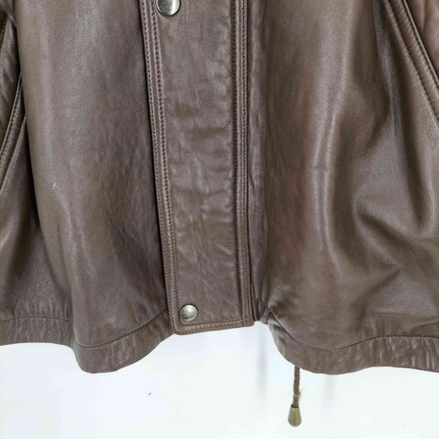 nonchalant ans ウエストコード ラムレザーハーフコート メンズ JPN:L