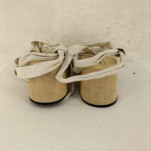 ジルサンダー JIL SANDER lace up clog sandals レザーストラップ ウッドサンダル レディース