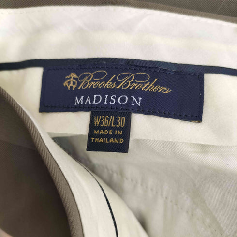 ブルックスブラザーズ BROOKS BROTHERS MADISON ワイド ウール スラックスパンツ メンズ W36 L30