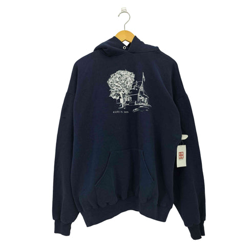 ジャージーズ JERZEES 00s CLIFF IS SCHOOLプリント プルオーバーパーカー メンズ import:XL