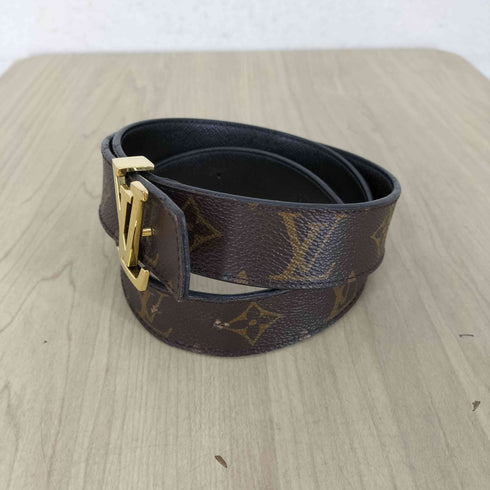 ルイヴィトン LOUIS VUITTON モノグラム サンチュール・LVイニシャル ベルト メンズ 80/32