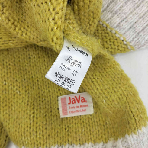 ジャバ JaVa ミックス配色タートルネックニット レディース JPN:XL