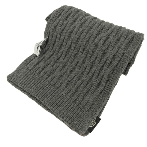 ストーンアイランド STONE ISLAND ロゴパッチ ニットマフラー メンズ