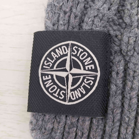 ストーンアイランド STONE ISLAND ロゴパッチ ニットマフラー メンズ