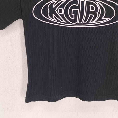 エックスガール X-girl 23SS OVAL LOGO S/S BABY TEE Y2K レディース M