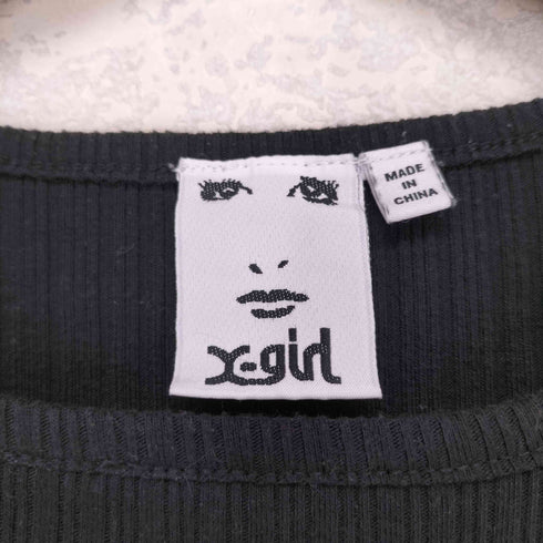 エックスガール X-girl 23SS OVAL LOGO S/S BABY TEE Y2K レディース M