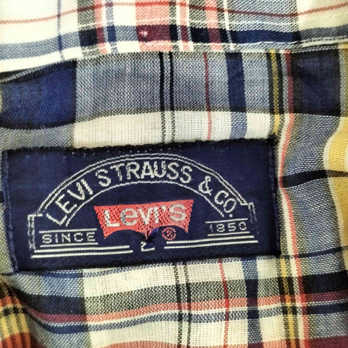 リーバイス Levis L/Sウエスタンチェックシャツ メンズ JPN:L