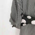 ケンゾー KENZO KENZO defile ドット柄切替 ストライプシルクブラウス レディース JPN:36