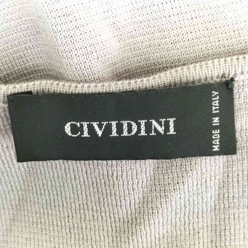 チヴィディーニ CIVIDINI イタリア製 カラーパターンノースリーブニットワンピース レディース JPN:42