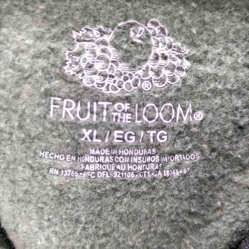 フルーツオブザルーム FRUIT OF THE LOOM タイダイ 総柄 ジップップ パーカー メンズ import:XL