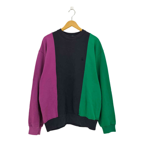 ノーティカ NAUTICA 90s ワンポイント刺繍 クレイジーパターン スウェット メンズ import:XL