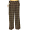 タータンチェックフレアスラックスパンツ Y2K レディース