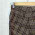 タータンチェックフレアスラックスパンツ Y2K レディース