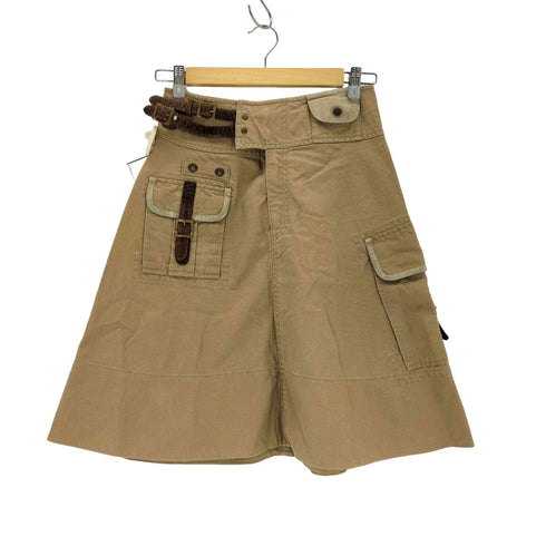 ラルフローレン RALPH LAUREN カウレザーベルト台形スカート レディース 7