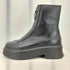スティーブマデン STEVE MADDEN Jones アンクル フロントジップ レザーロングブーツ メンズ US:10