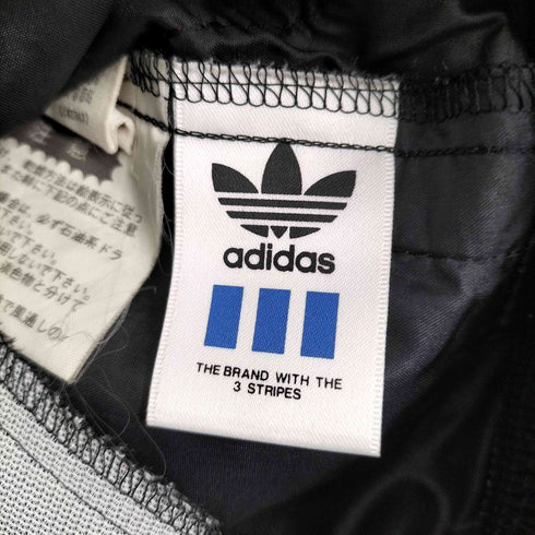 アディダス adidas デサント製 サイドジップ ナイロンパンツ メンズ L-O