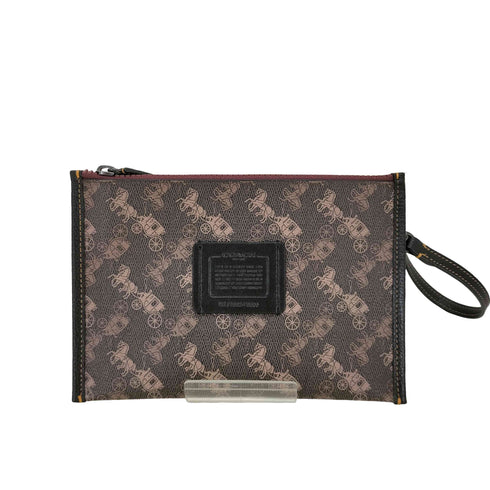 コーチ COACH ホースロゴ 総柄ミニポーチ レディース