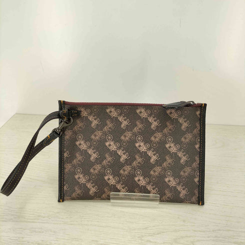 コーチ COACH ホースロゴ 総柄ミニポーチ レディース