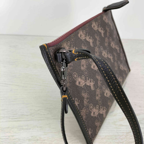 コーチ COACH ホースロゴ 総柄ミニポーチ レディース