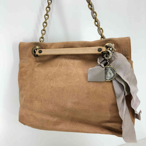 ランバン パリ LANVIN PARIS イタリア製 チェーンストラップレザーショルダーバッグ レディース