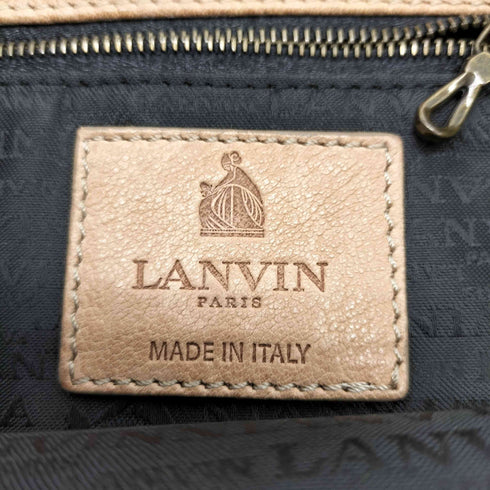 ランバン パリ LANVIN PARIS イタリア製 チェーンストラップレザーショルダーバッグ レディース
