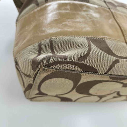 コーチ COACH シグネチャー モノグラム総柄ハンドバッグ レディース